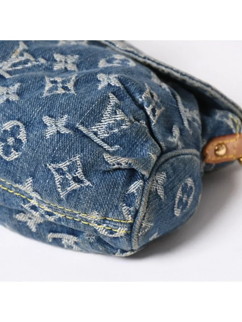 Louis Vuitton Mini Pleaty Bag Monogram Denim Indigo Blue
